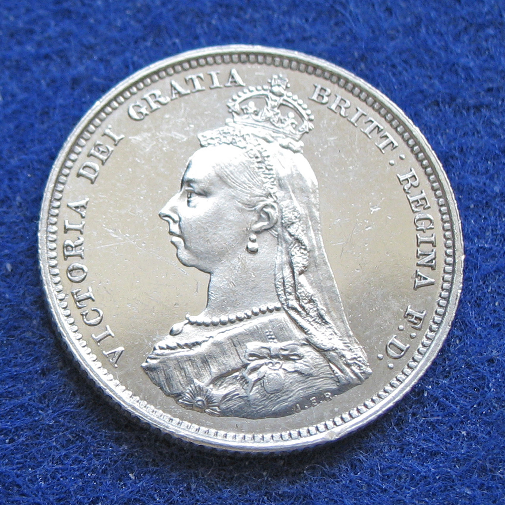 1887 Queen Victoria Jubilee Head Silver Shilling - Uncirculated | eBay