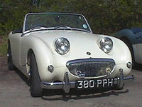 Mk I Sprite (owned by Pamela, member of  Austin-Healey Club UK Eastern Centre)